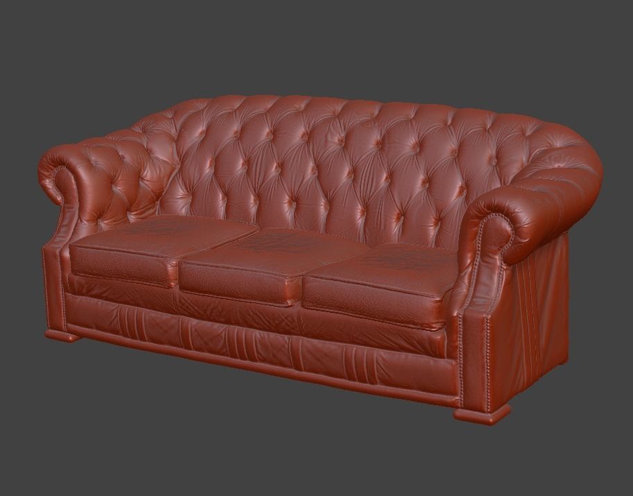 Sofa and chair  3D print model_41