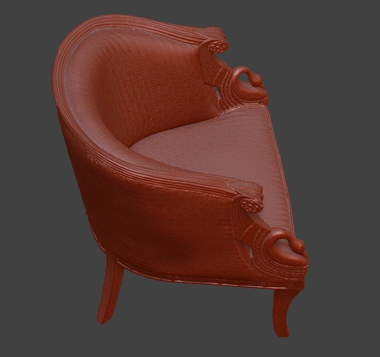 Sofa and chair  3D print model_15