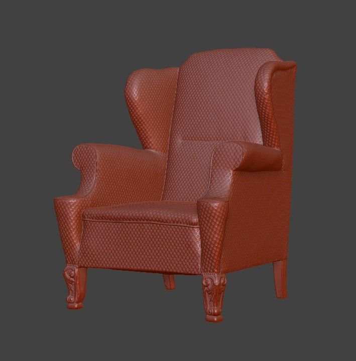 Sofa and chair  3D print model_105