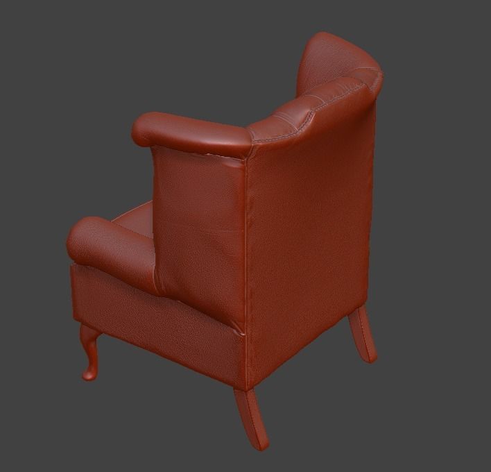 Sofa and chair  3D print model_8