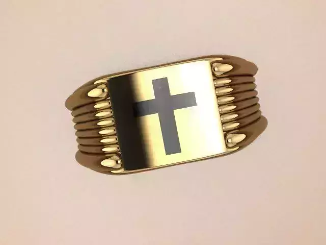 Cross ring for man
