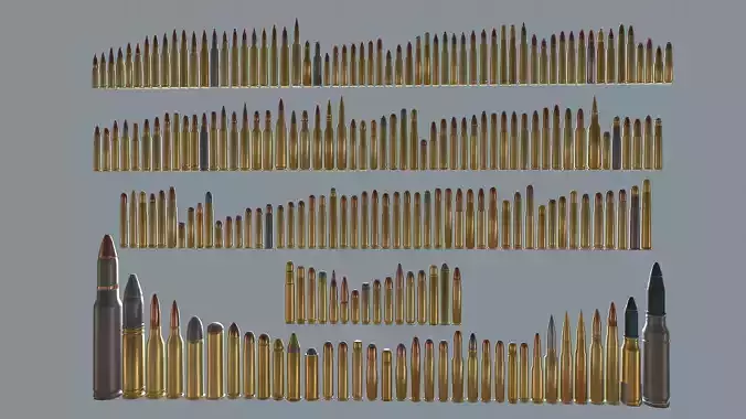 Ammo Pack Low-poly 3D model