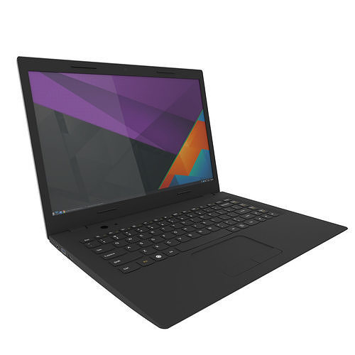 Generic Laptop Silver Low-poly 3D model