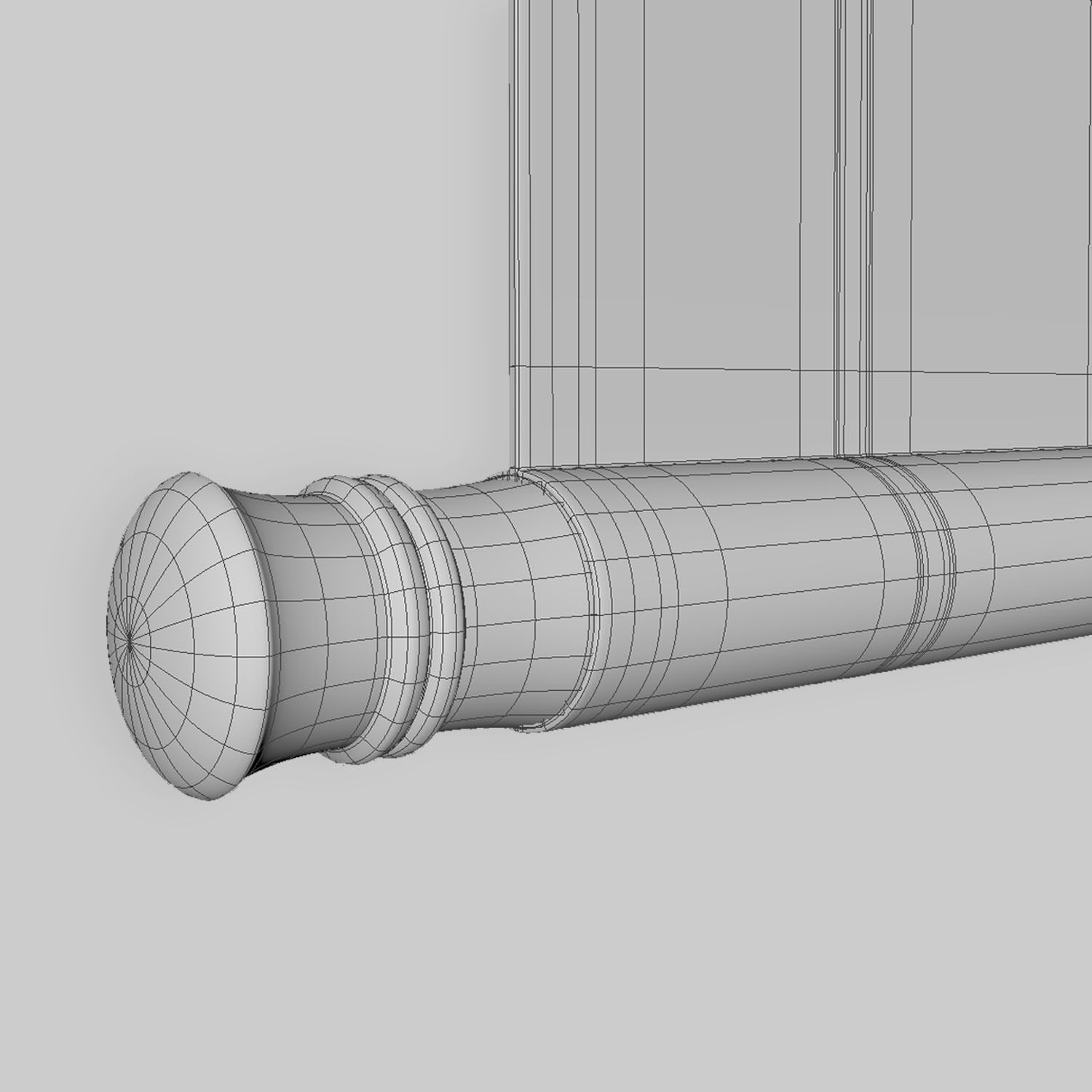 Chinese Hanging Scroll Brush Painting - Figure of Zhong Gui Low-poly 3D model_14