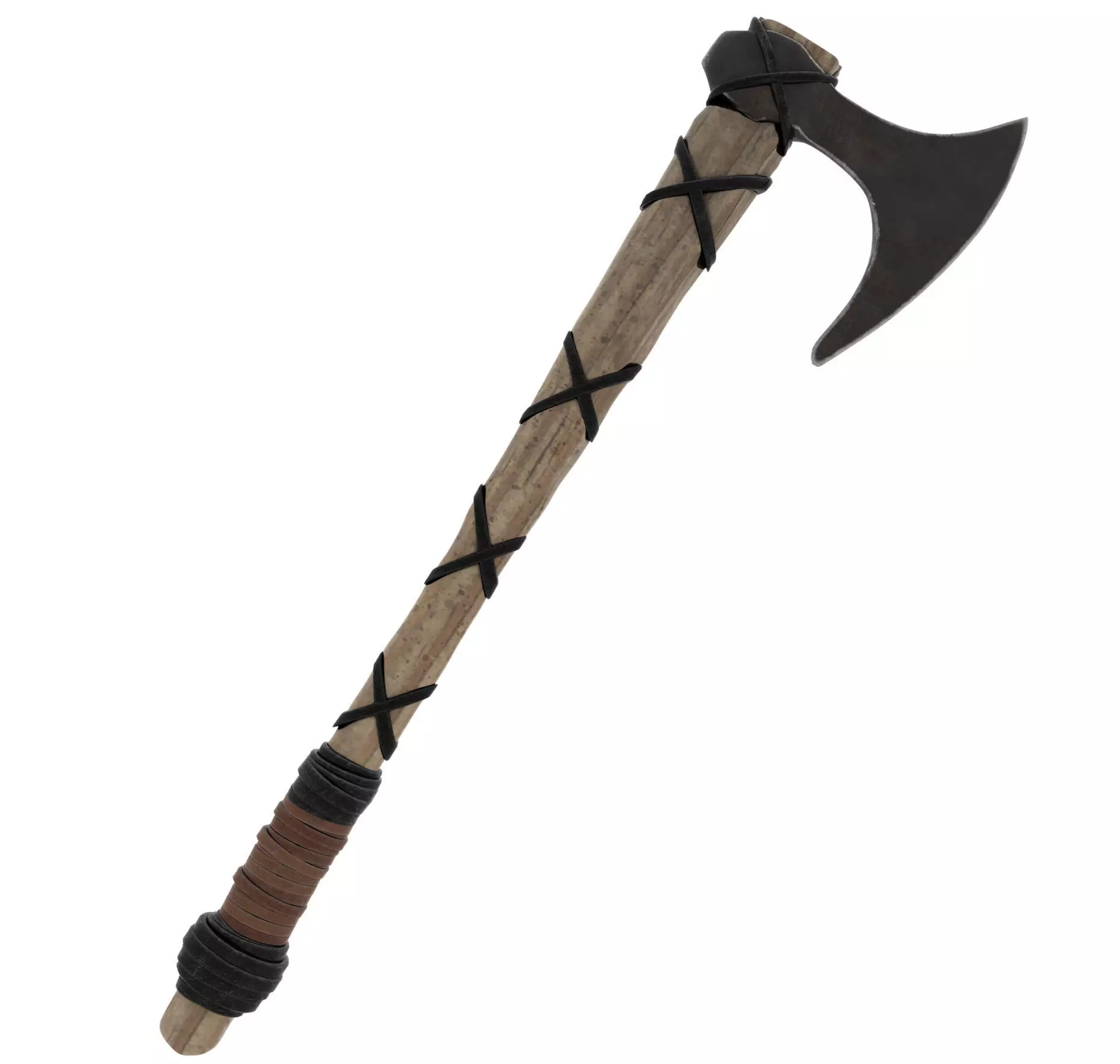 Viking Axe 3D model_0