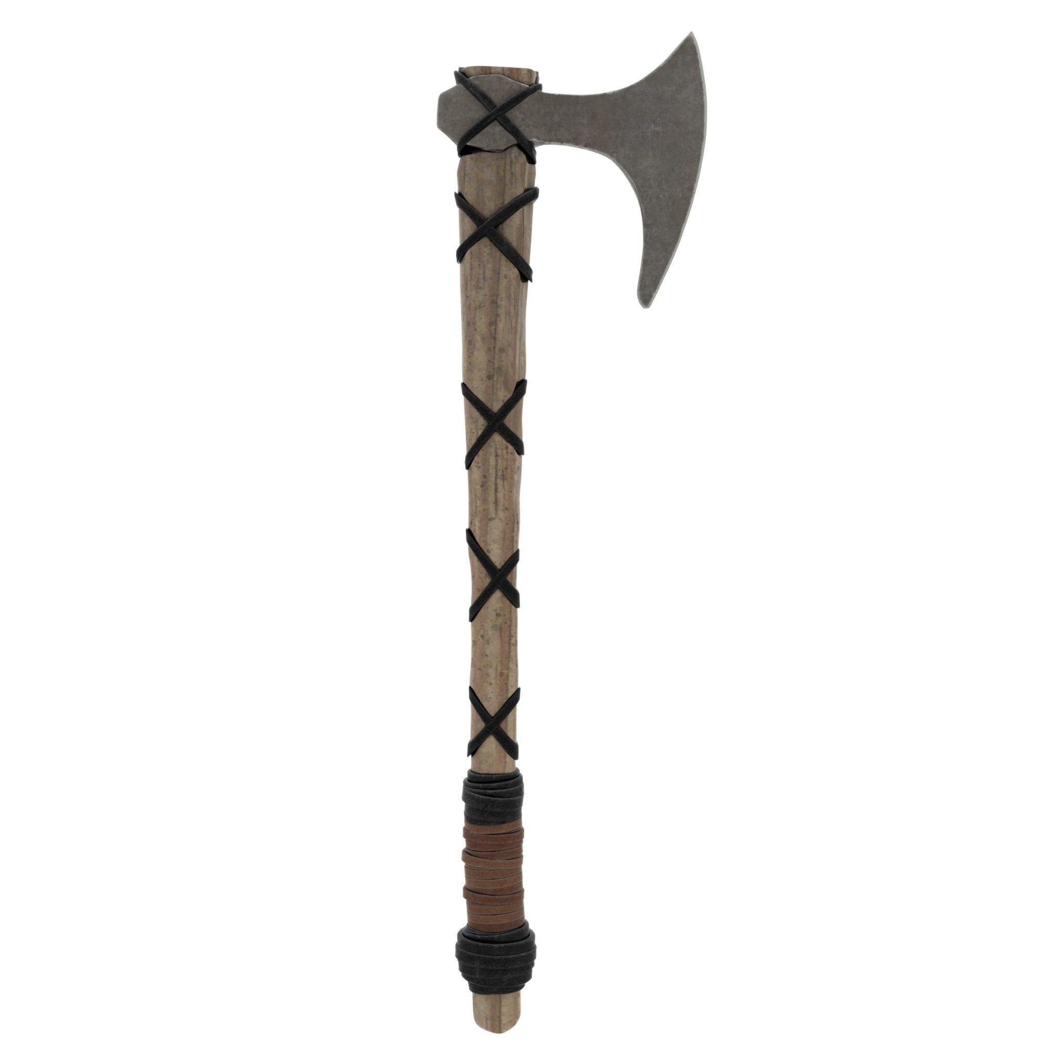 Viking Axe 3D model_7