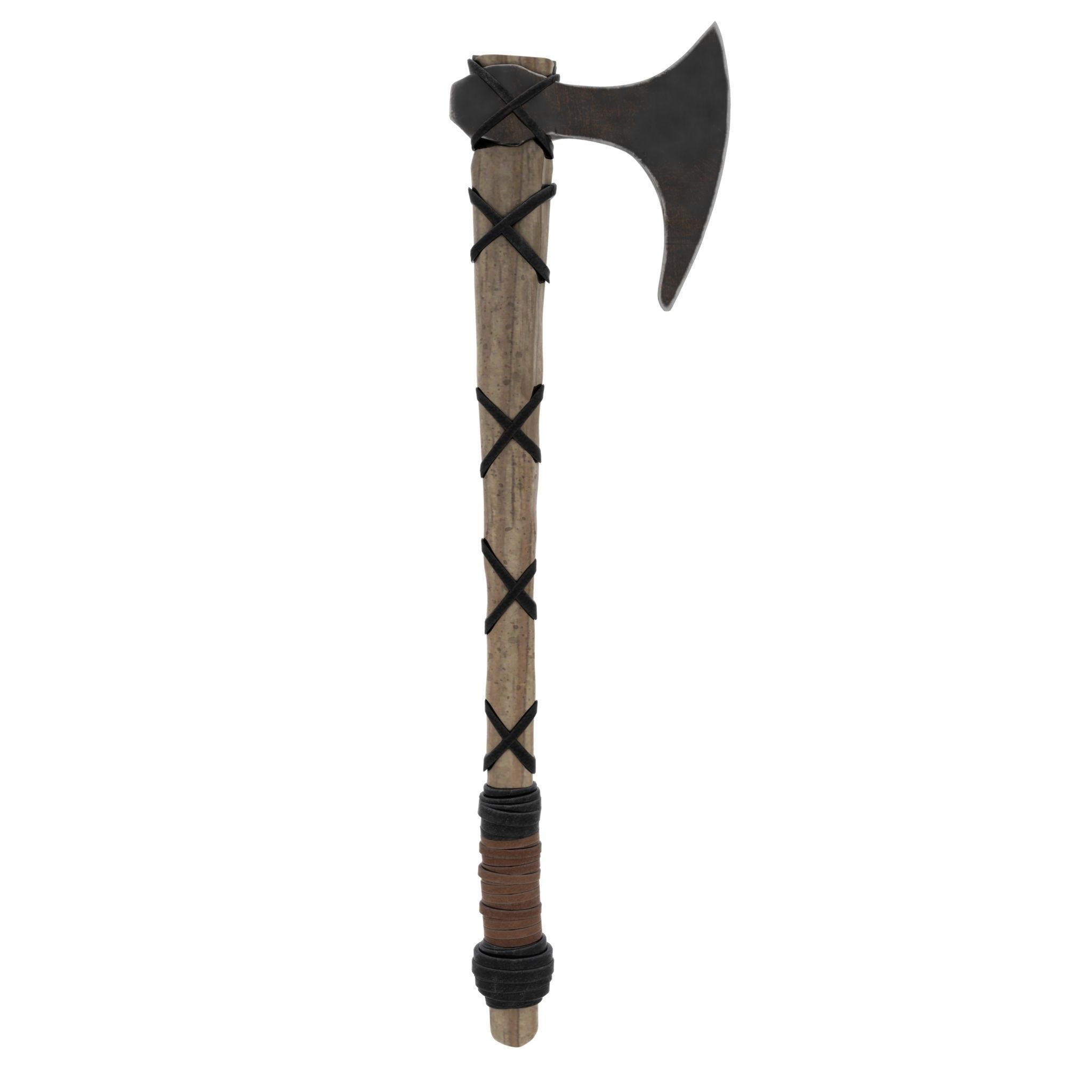 Viking Axe 3D model_1