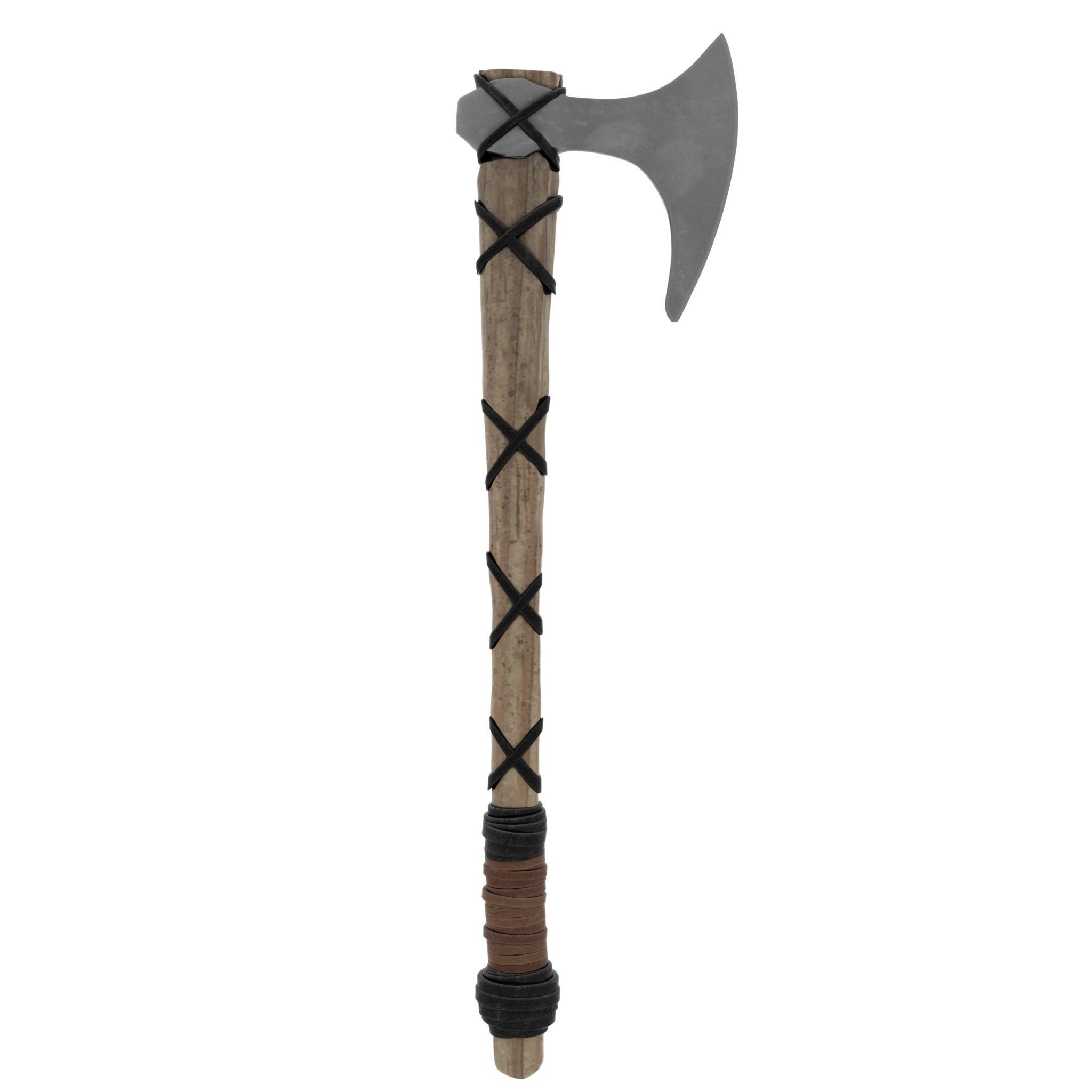 Viking Axe 3D model_9
