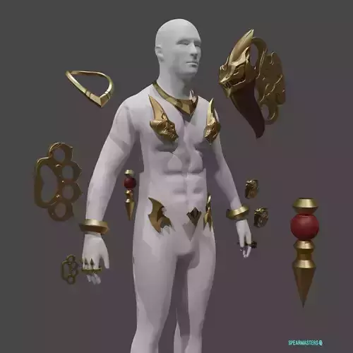 Sett Full kit League of Legends LOL Cosplay  for printing