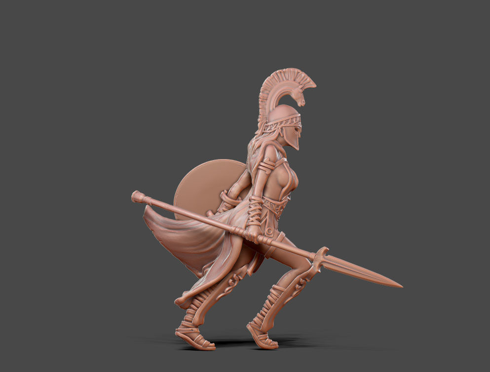 Artemis - Greek godess 35 mm scale 3D print model_6