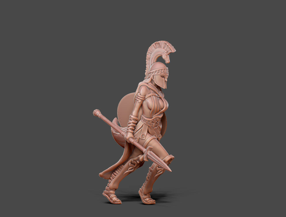 Artemis - Greek godess 35 mm scale 3D print model_5