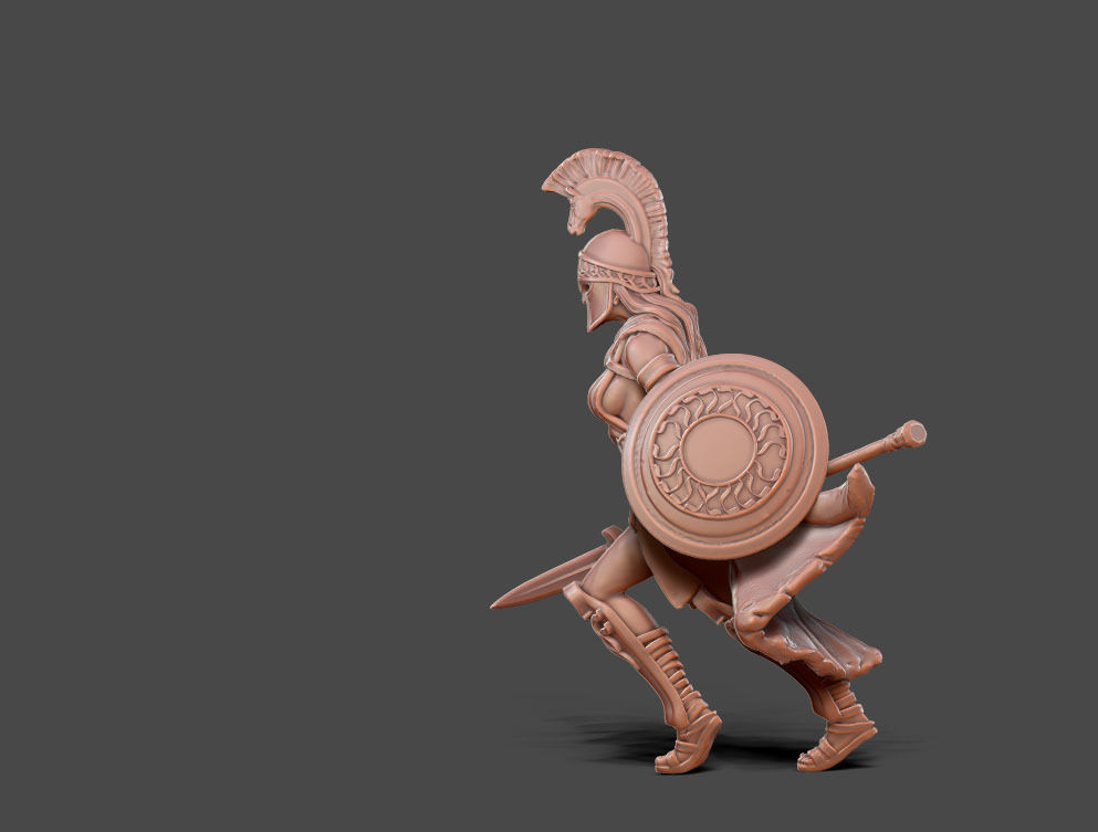 Artemis - Greek godess 35 mm scale 3D print model_8