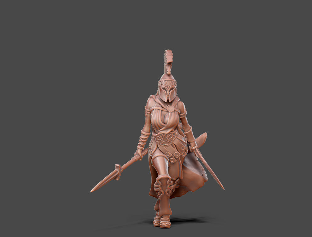 Artemis - Greek godess 35 mm scale 3D print model_2
