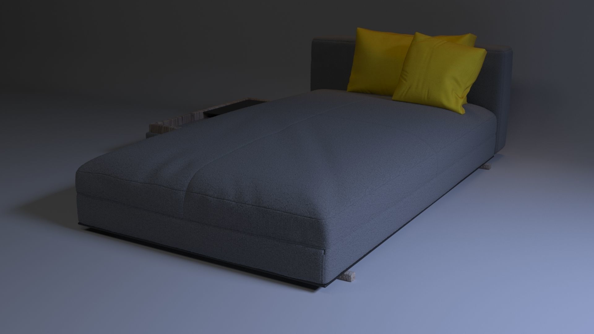 Sofa bed 3D model_1