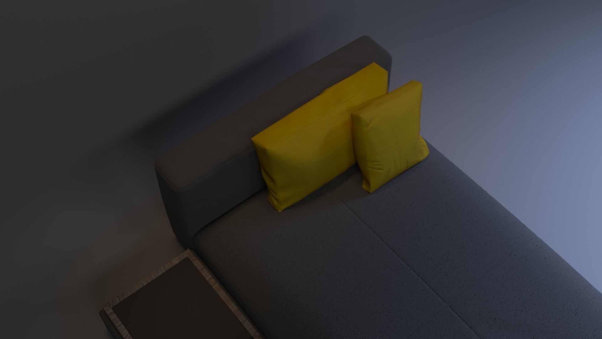 Sofa bed 3D model_3