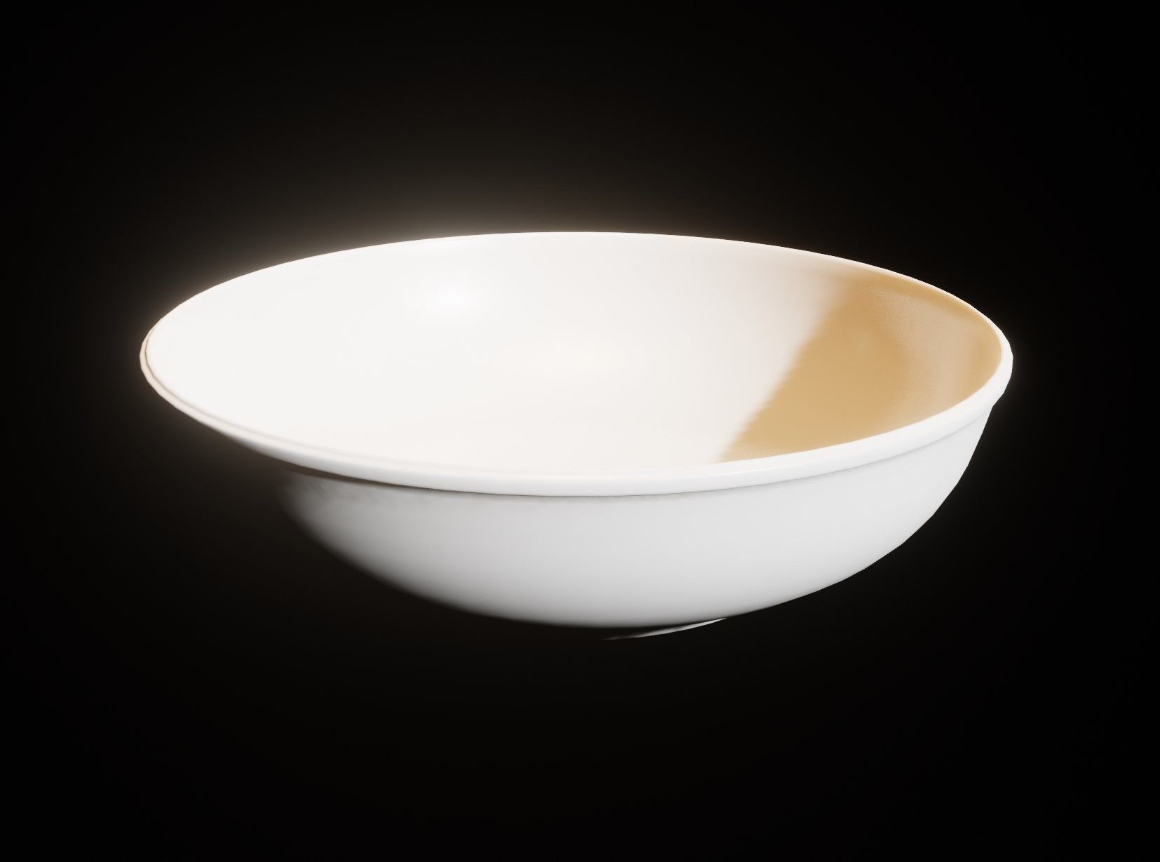 Dinnerware Set coffee cup with gold trim Low-poly 3D model_10