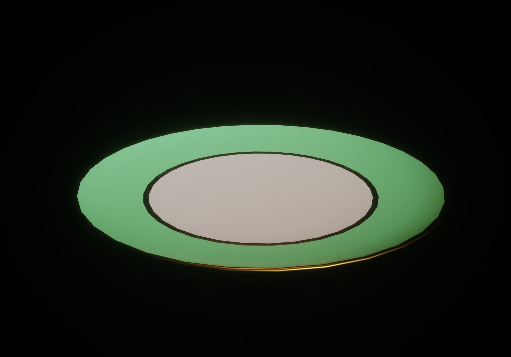 Dinnerware Set coffee cup with gold trim Low-poly 3D model_12