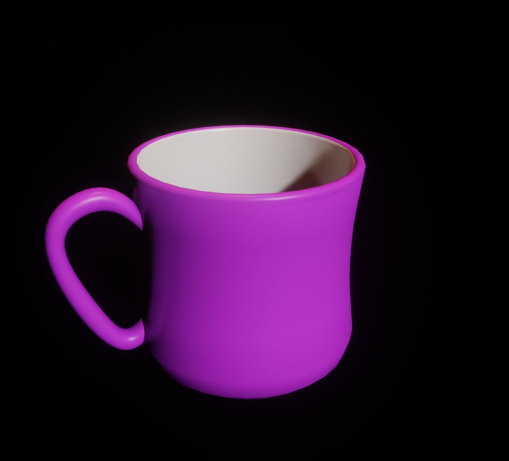 Dinnerware Set coffee cup with gold trim Low-poly 3D model_7