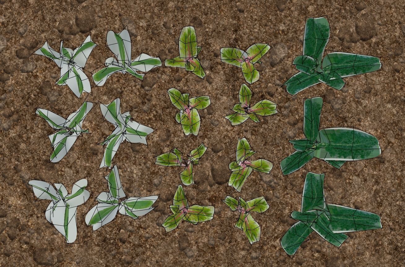 3D vegtable pack model Low-poly 3D model_3