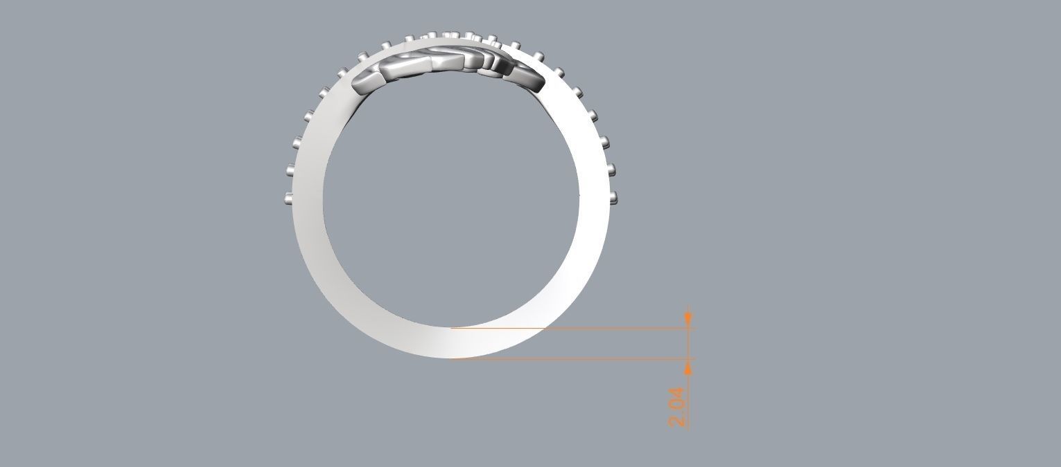 Diamond palm monstera leaf ring Pre supported STLs included 3D print model_11