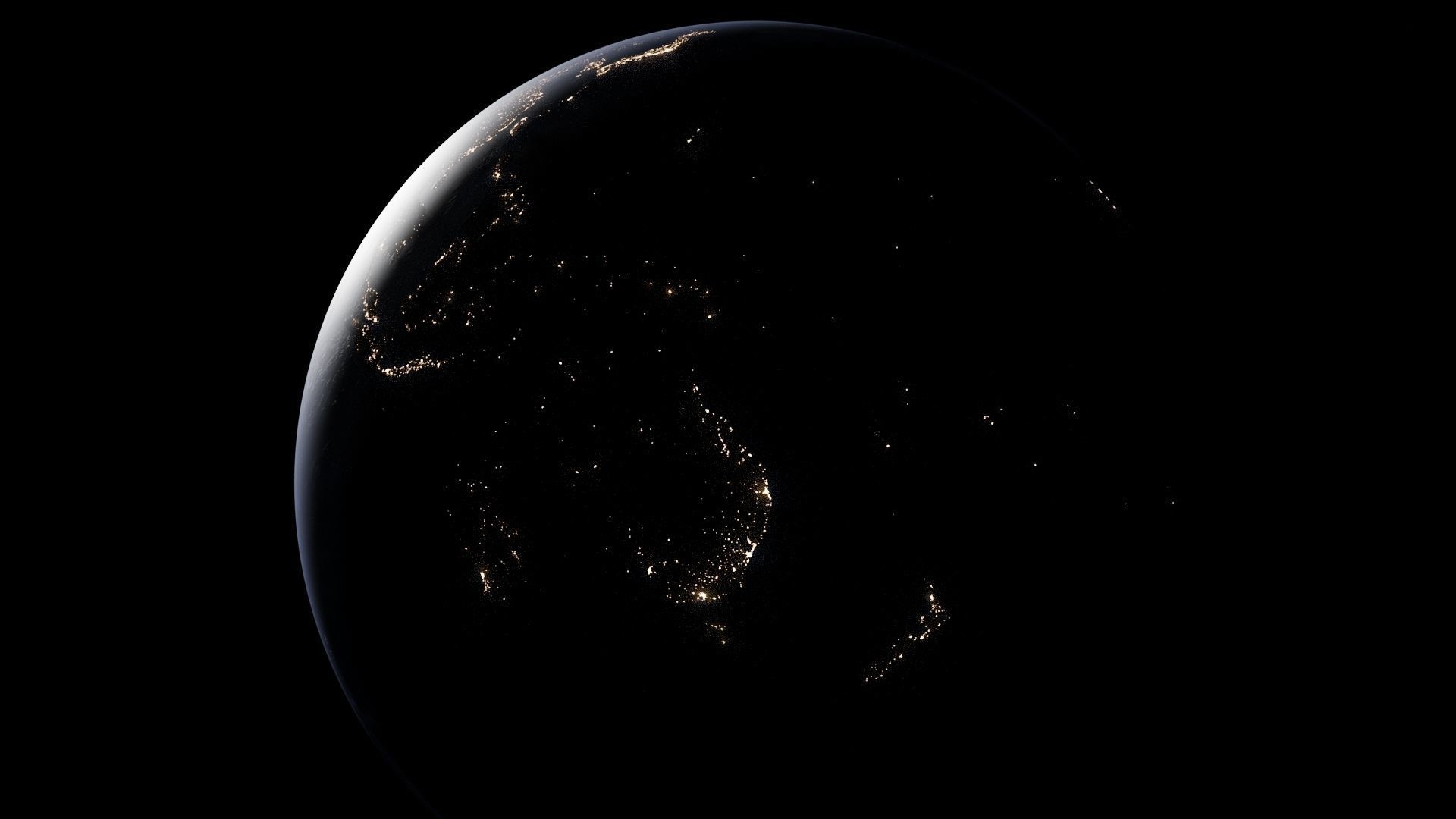 Earth - 3D from space 3D model_3