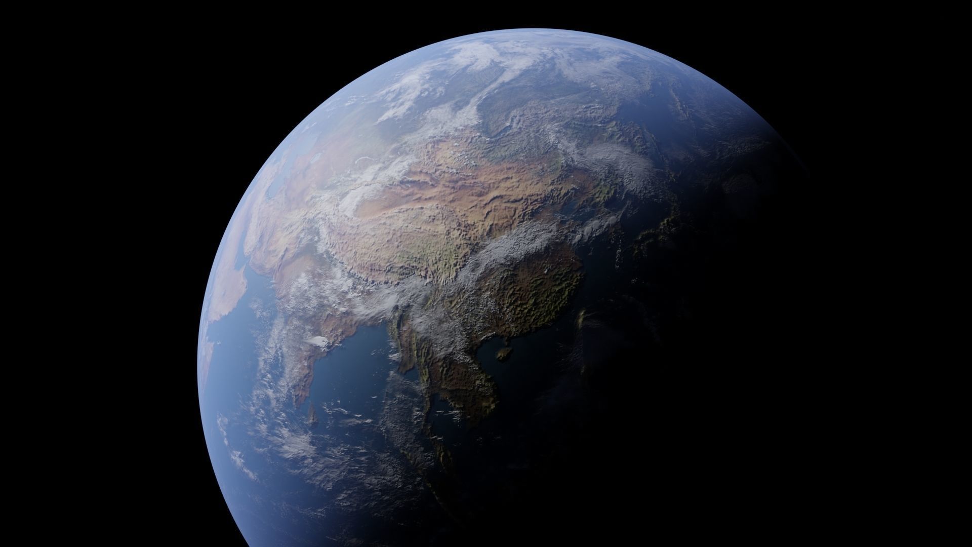 Earth - 3D from space 3D model_2