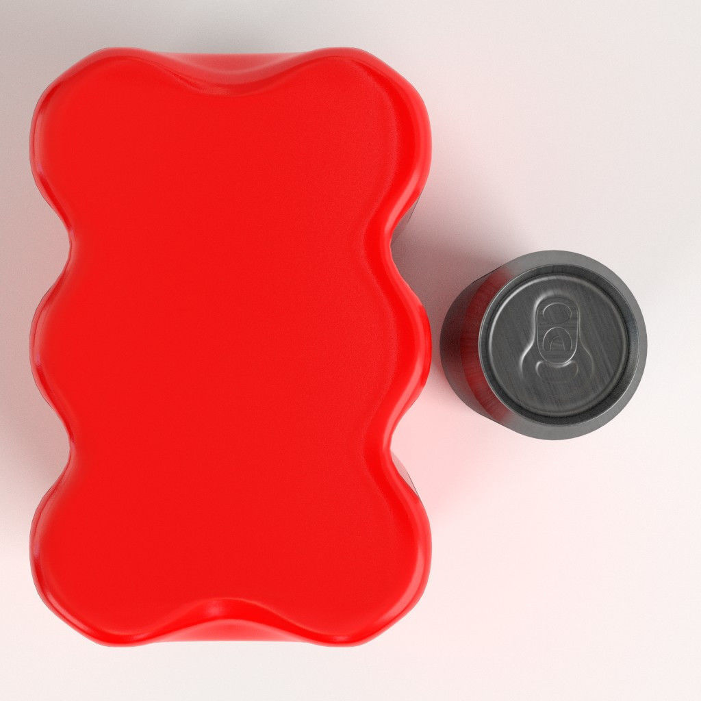 Pack of six tall soda cans 3D model_6