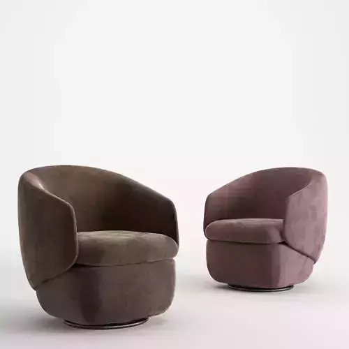 Crescent Swivel Chair