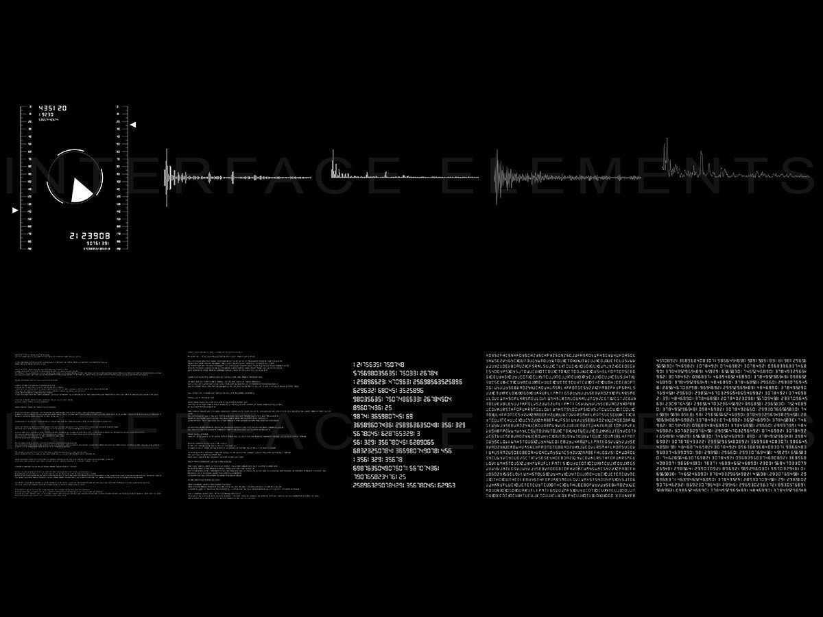 Sci-Fi Interface elements 3D model_5