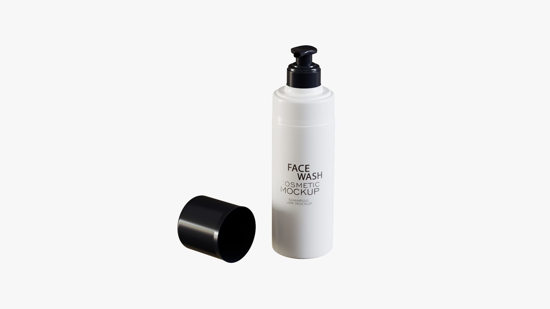 Face Wash Low-poly 3D model_6