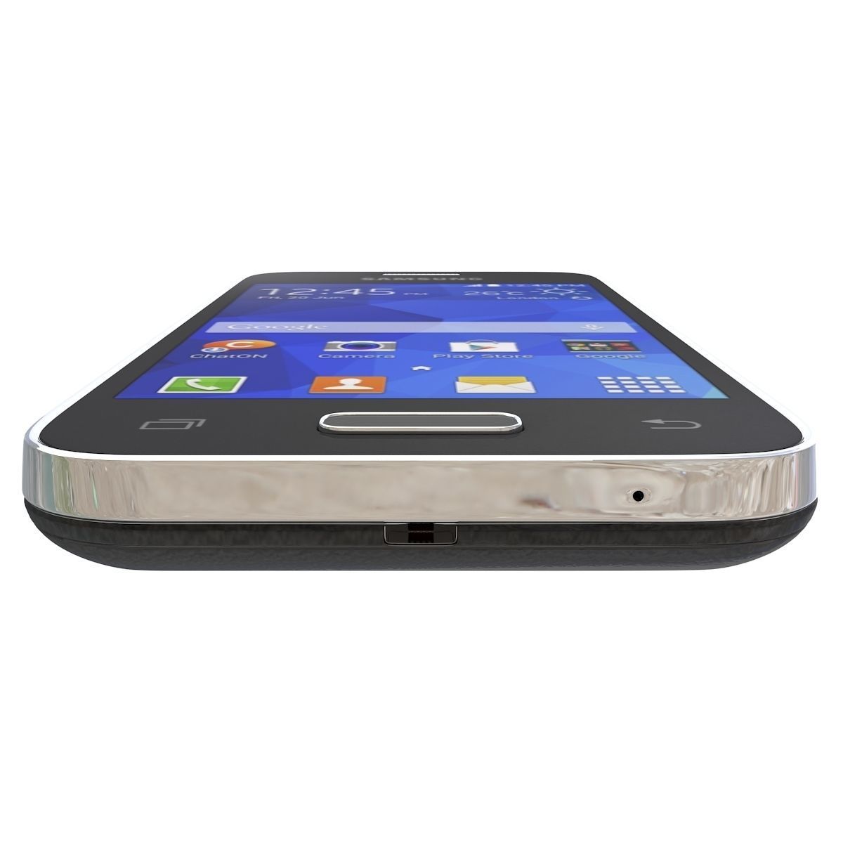 Samsung Galaxy Young 2 Black 3D model_7