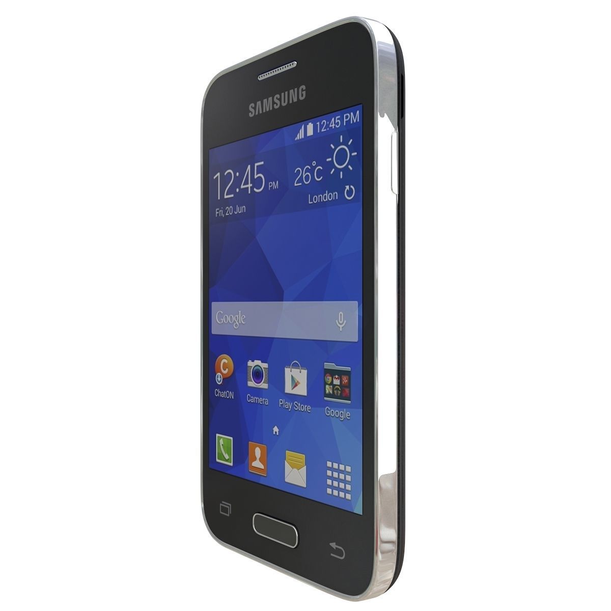 Samsung Galaxy Young 2 Black 3D model_5