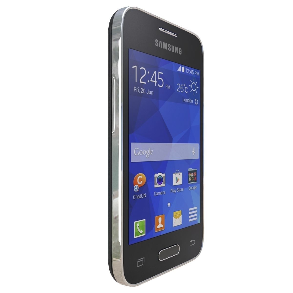 Samsung Galaxy Young 2 Black 3D model_6
