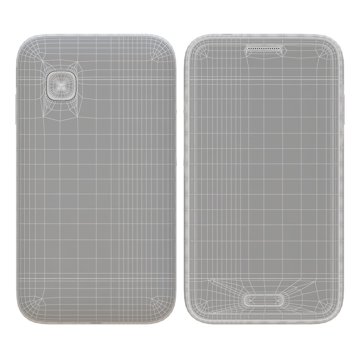 Samsung Galaxy Young 2 Black 3D model_11