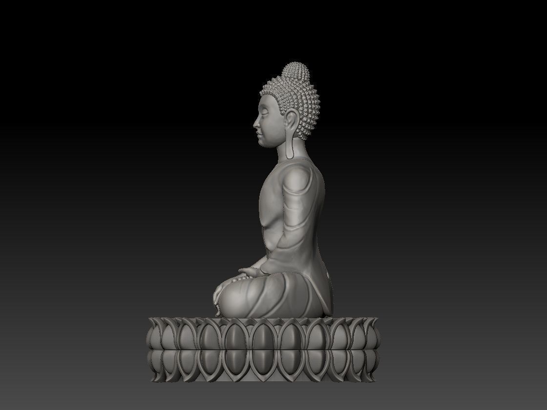 Buddha Thai art 3D print model_1
