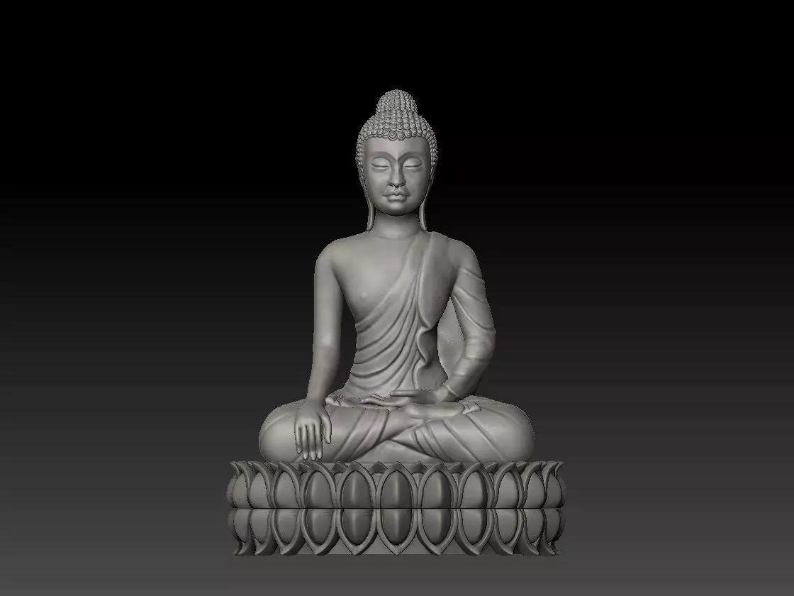 Buddha Thai art 3D print model_0