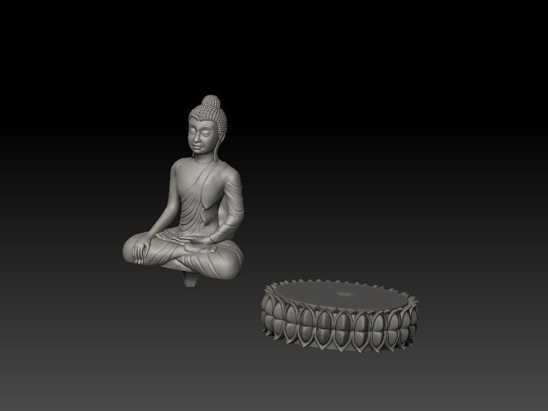 Buddha Thai art 3D print model_4
