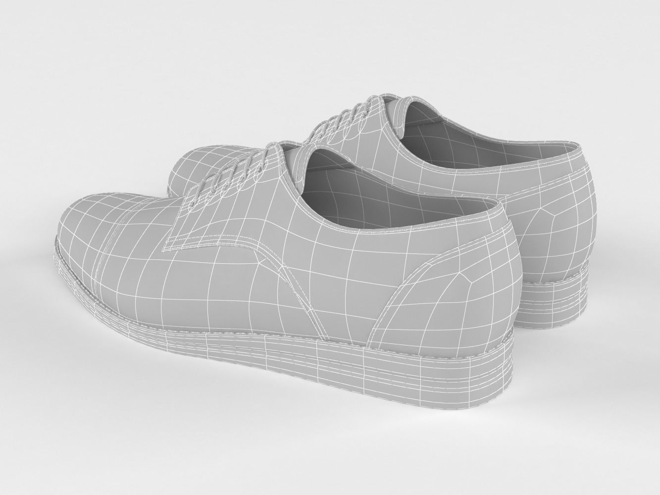 Men Shoes 3D model_9
