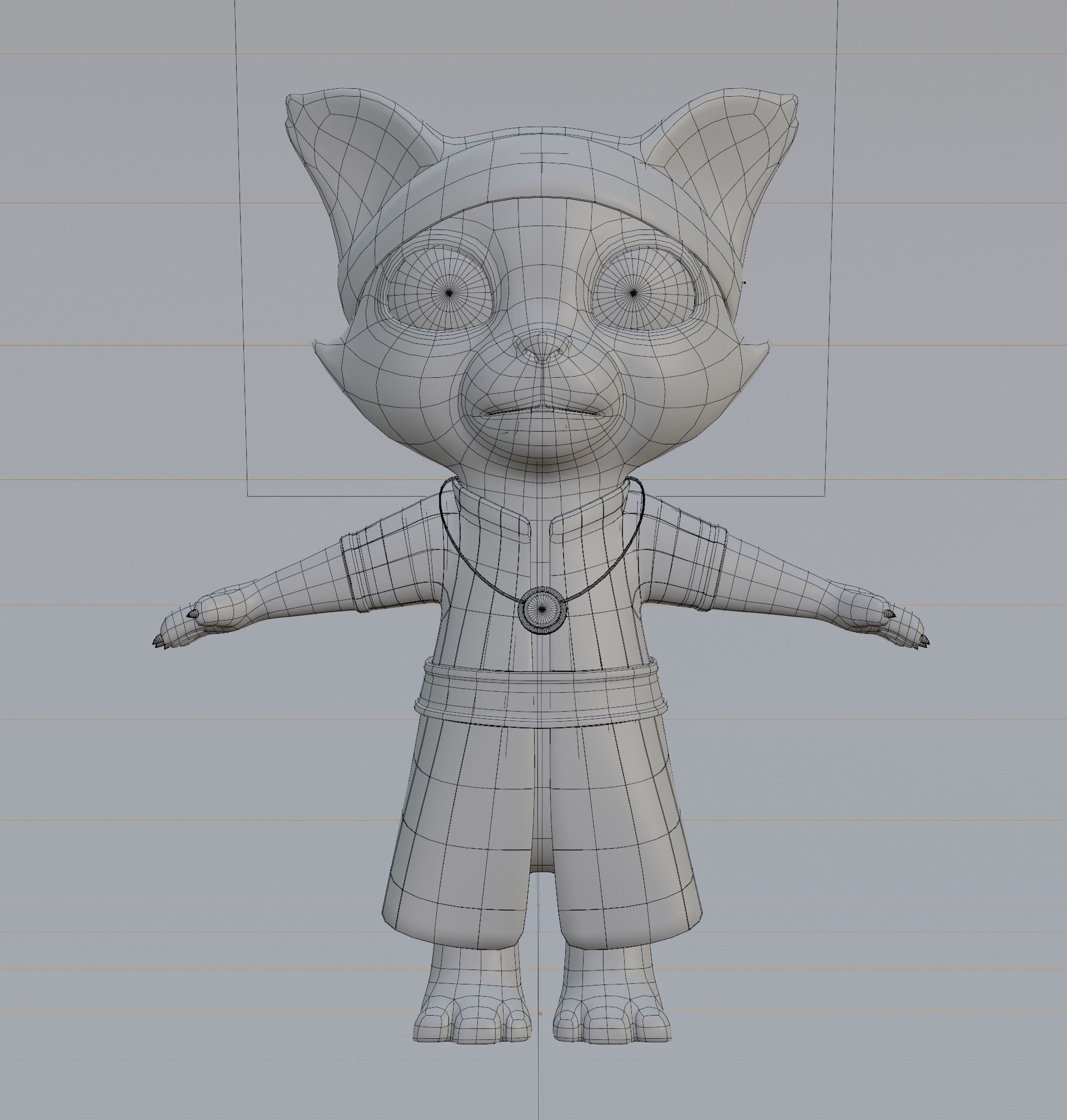 Cartoon Cat 3D model_4