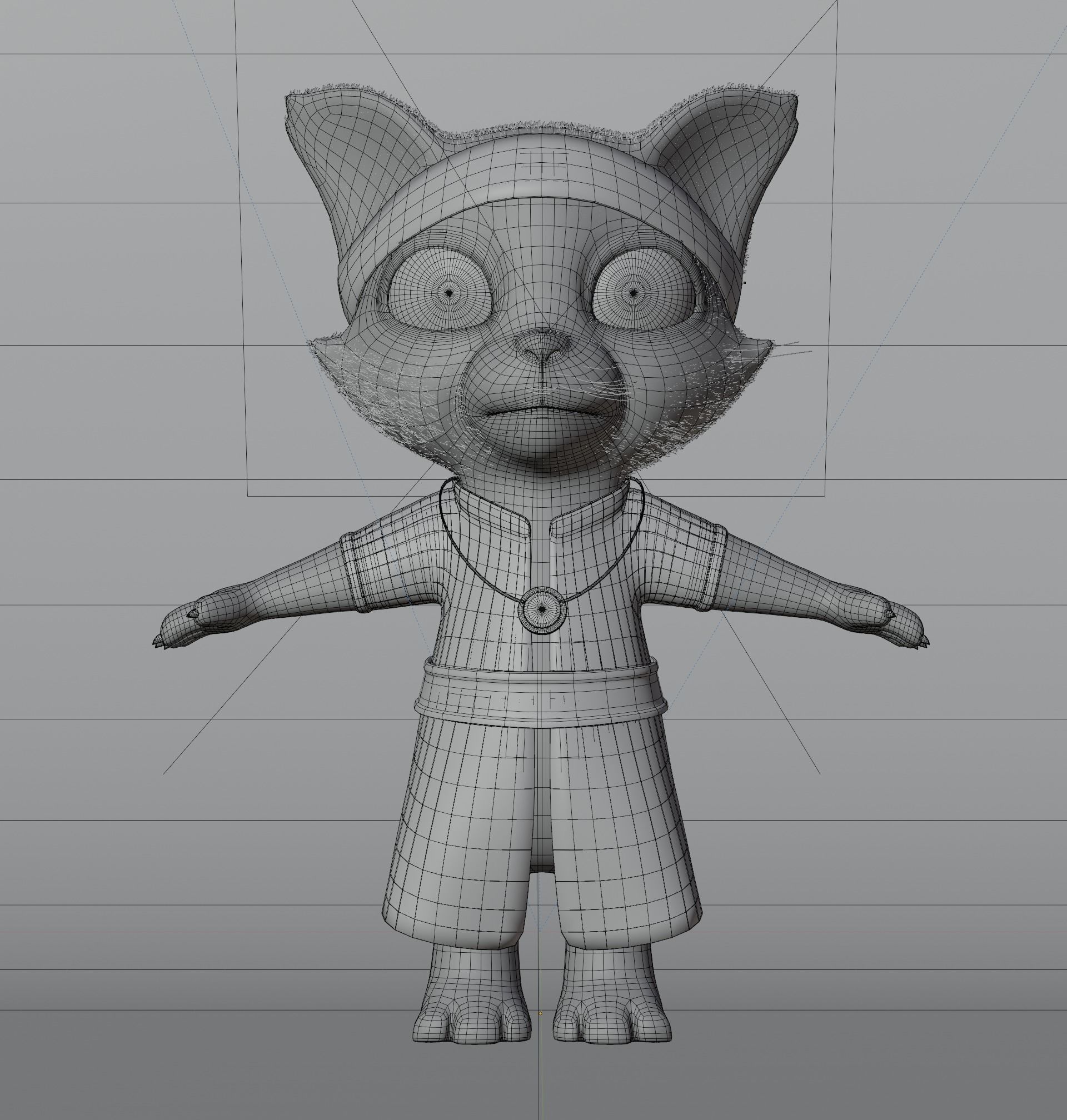 Cartoon Cat 3D model_5