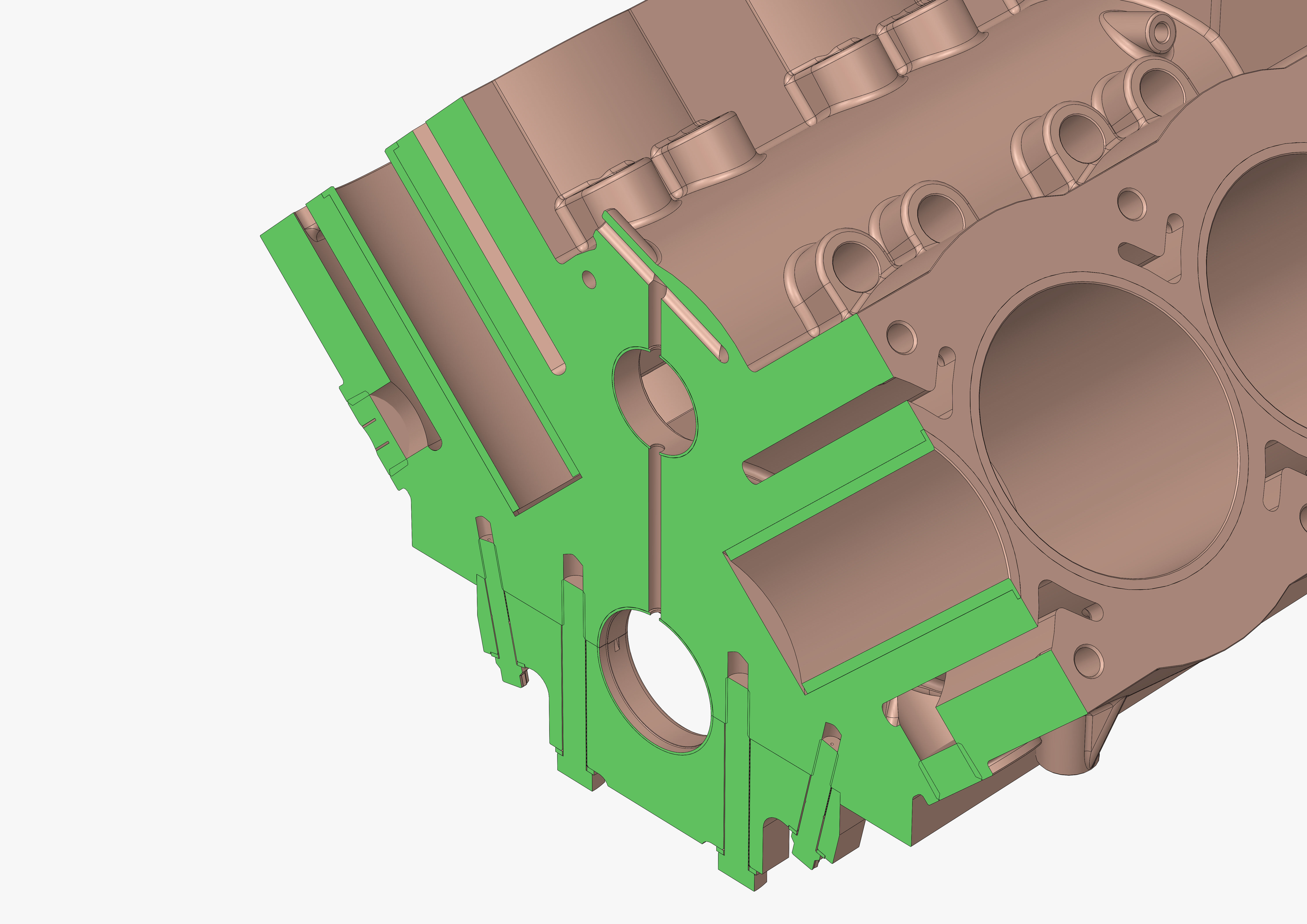 V8 Engine Block 3D model_31