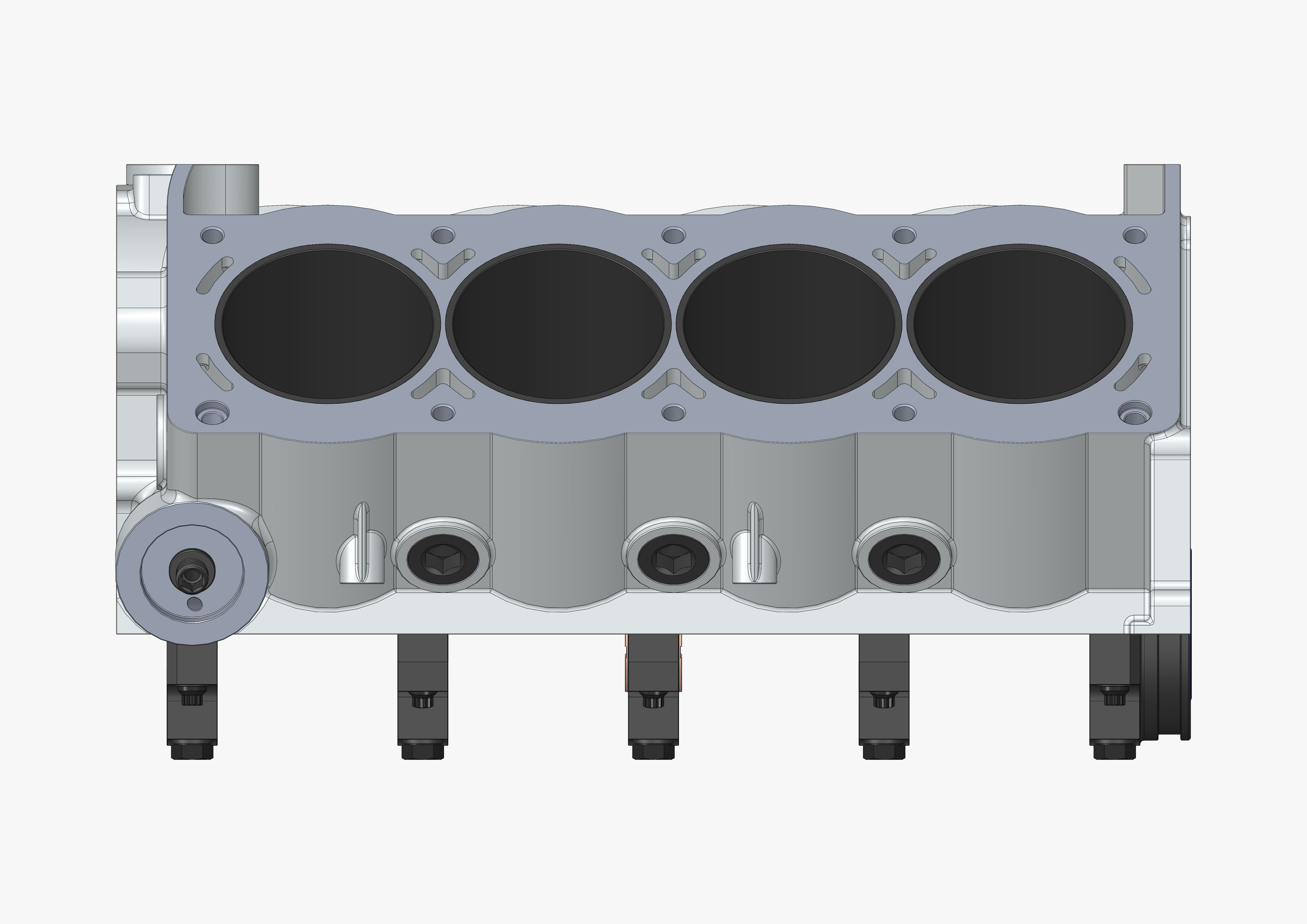 V8 Engine Block 3D model_49