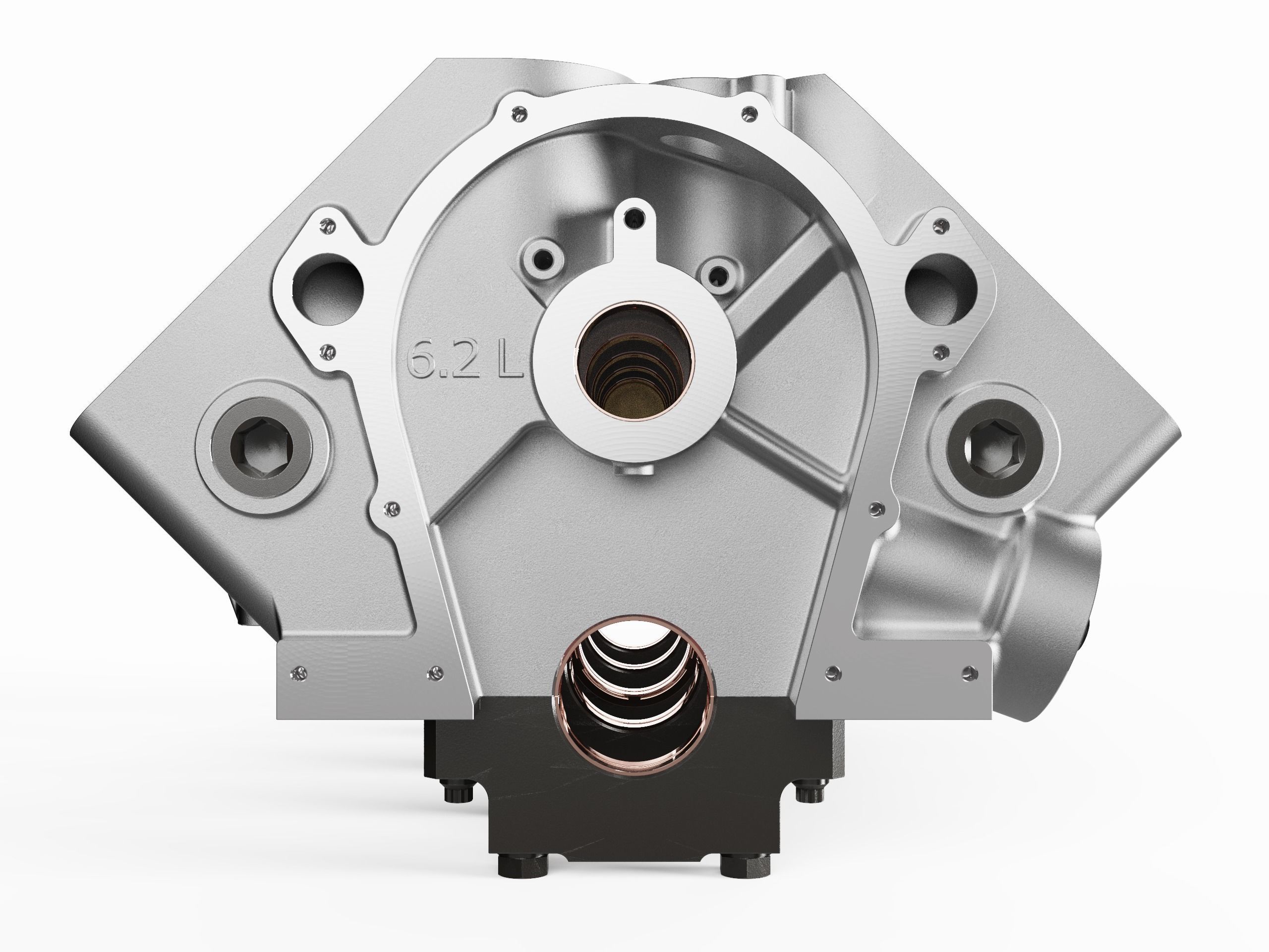 V8 Engine Block 3D model_12