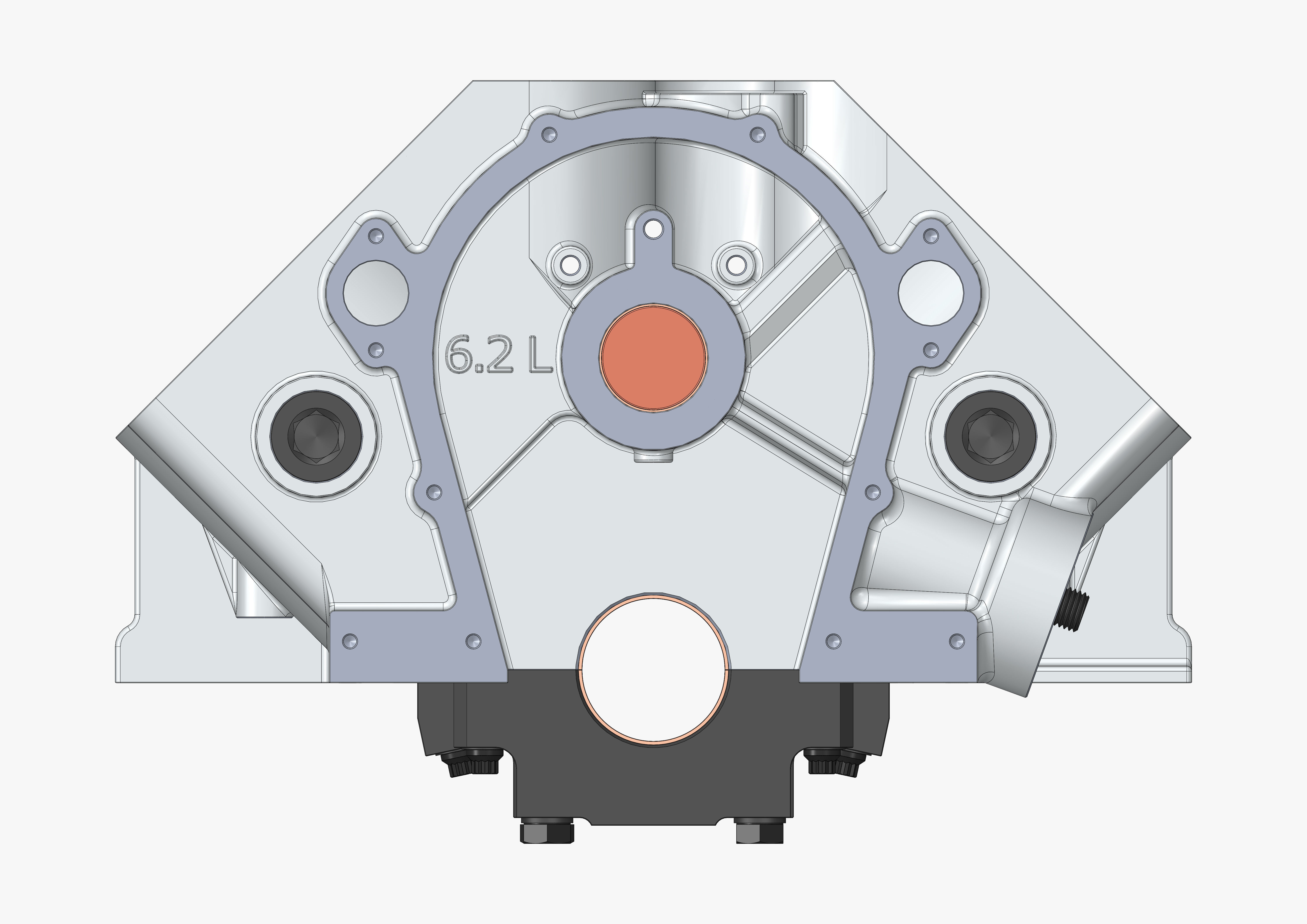 V8 Engine Block 3D model_52