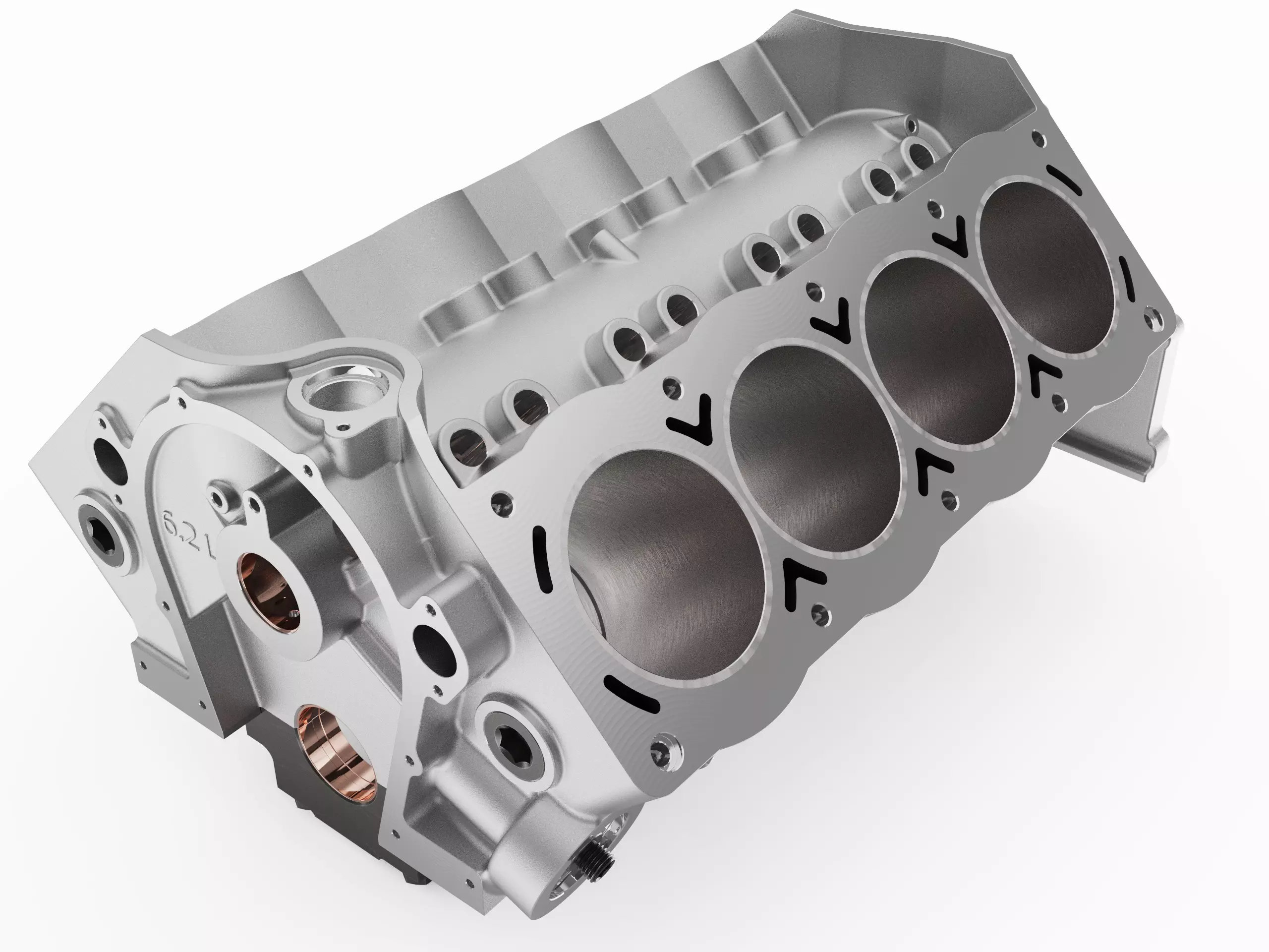V8 Engine Block 3D model_0