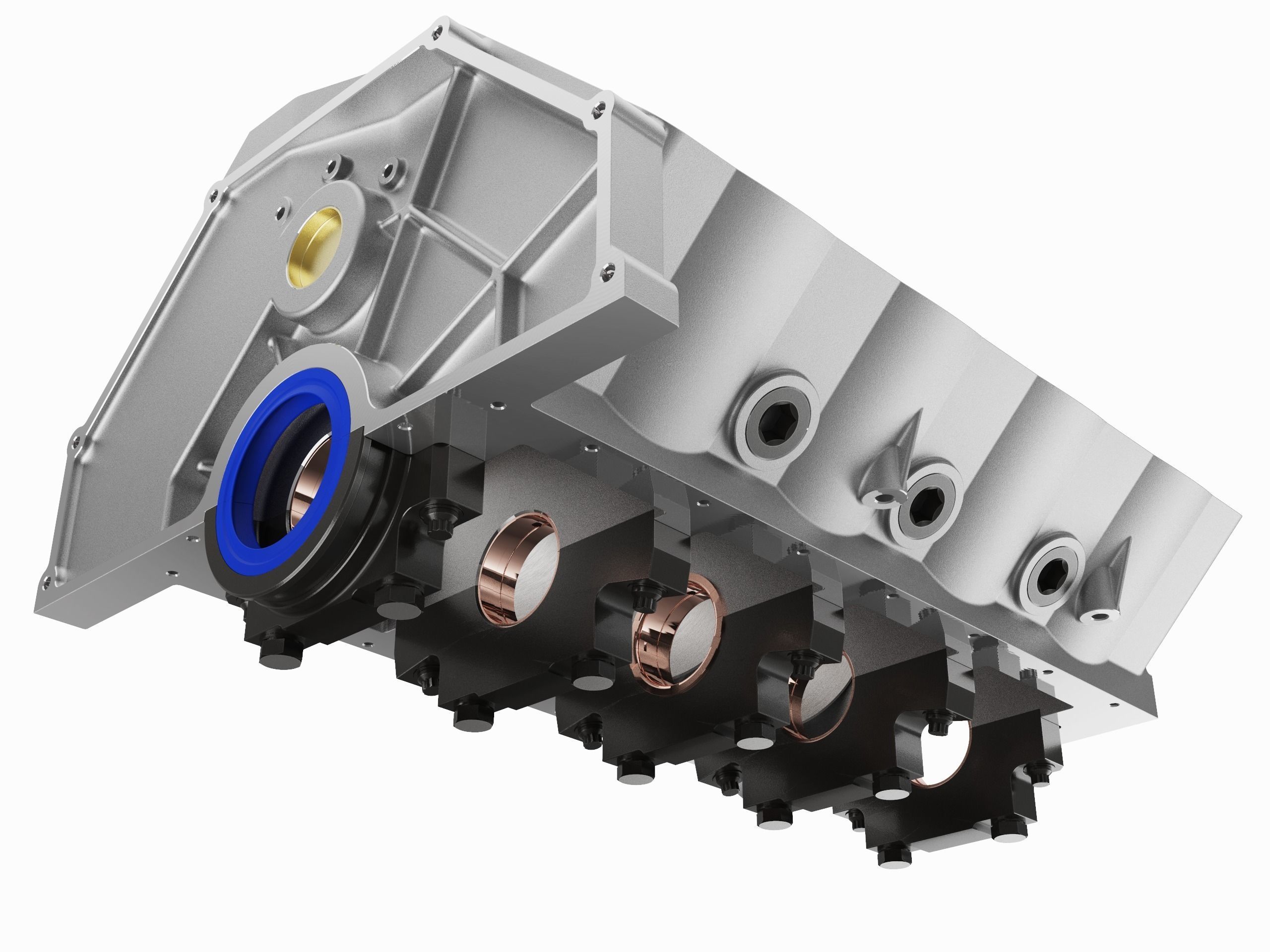 V8 Engine Block 3D model_8