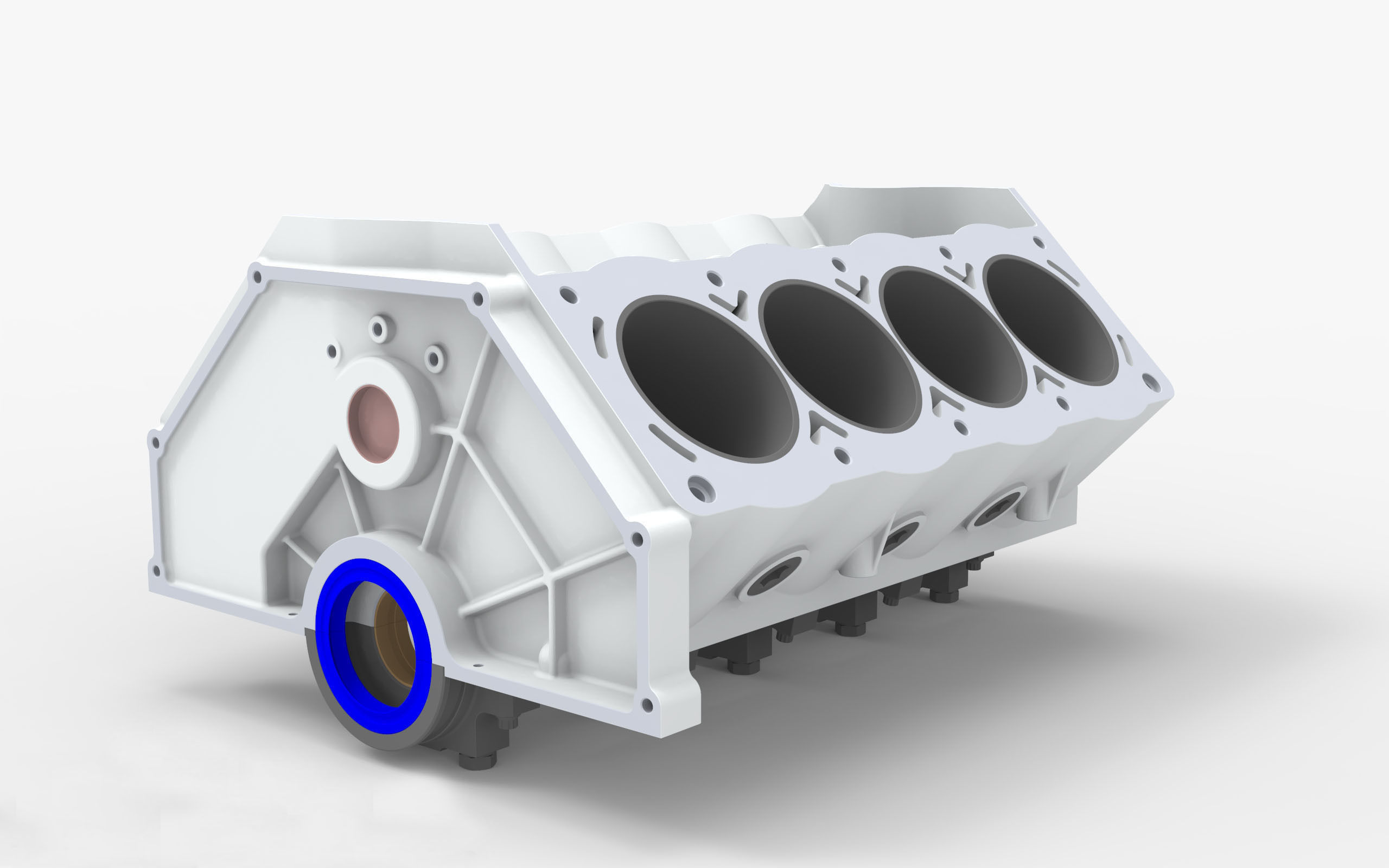 V8 Engine Block 3D model_55