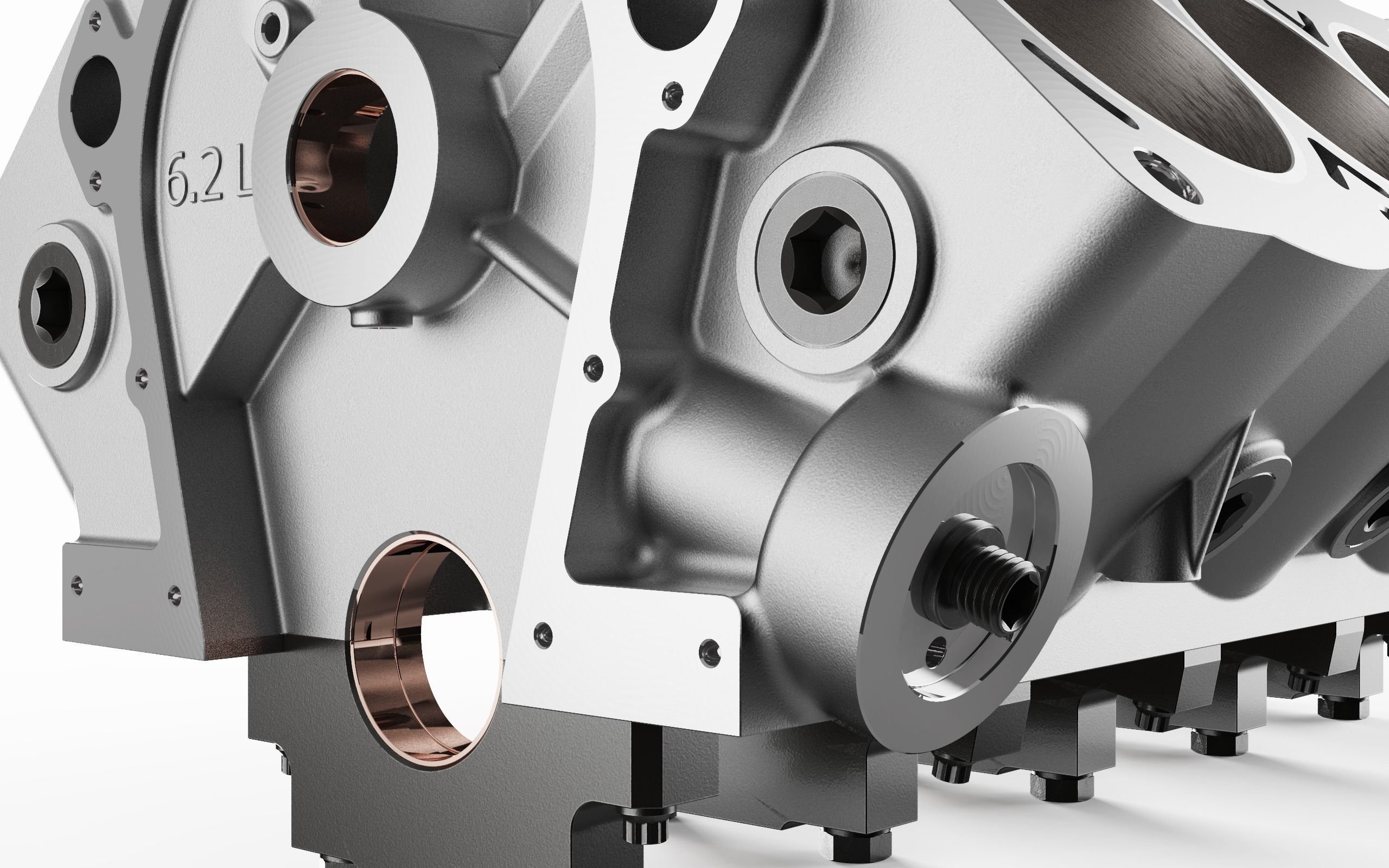 V8 Engine Block 3D model_18