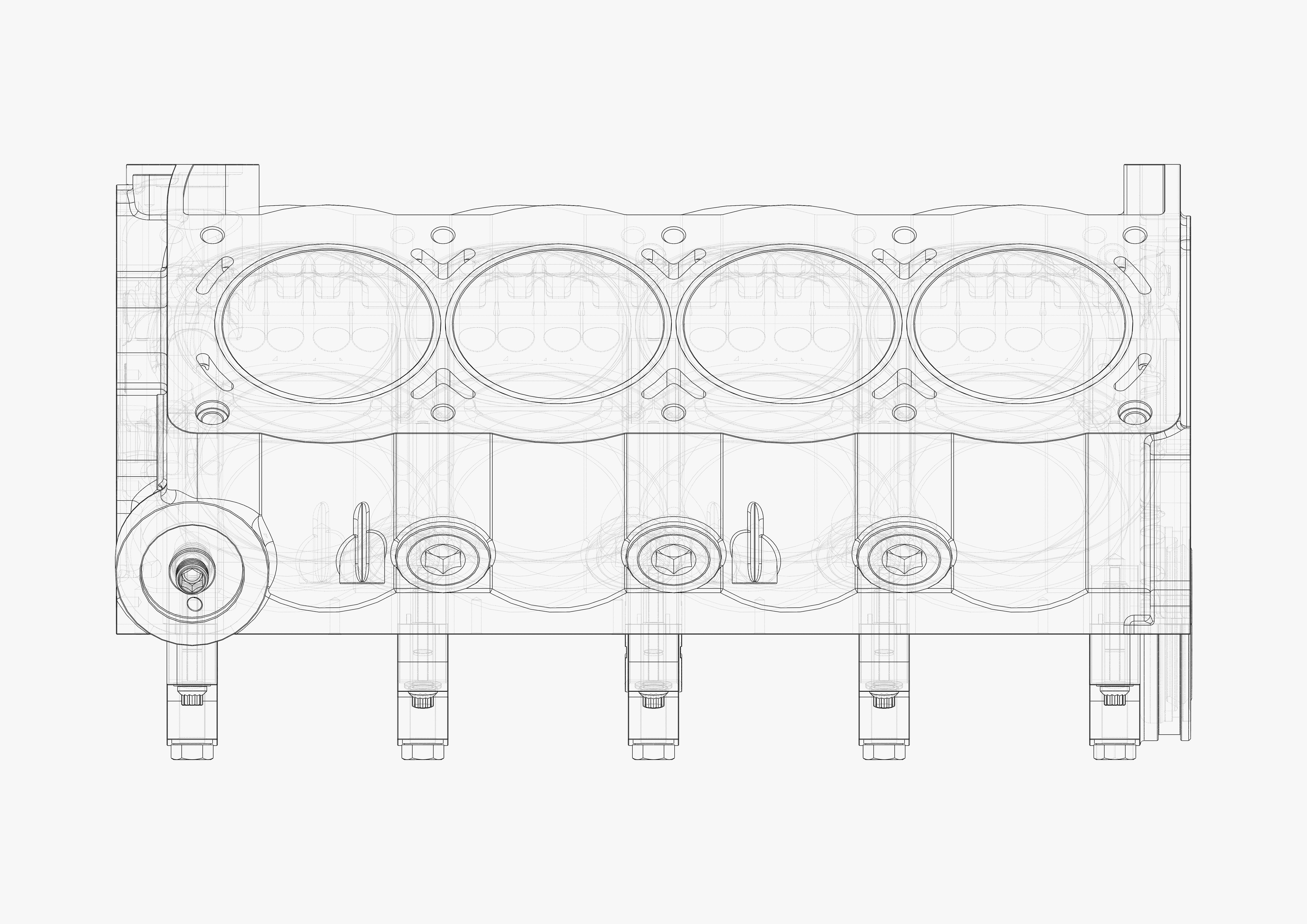 V8 Engine Block 3D model_42