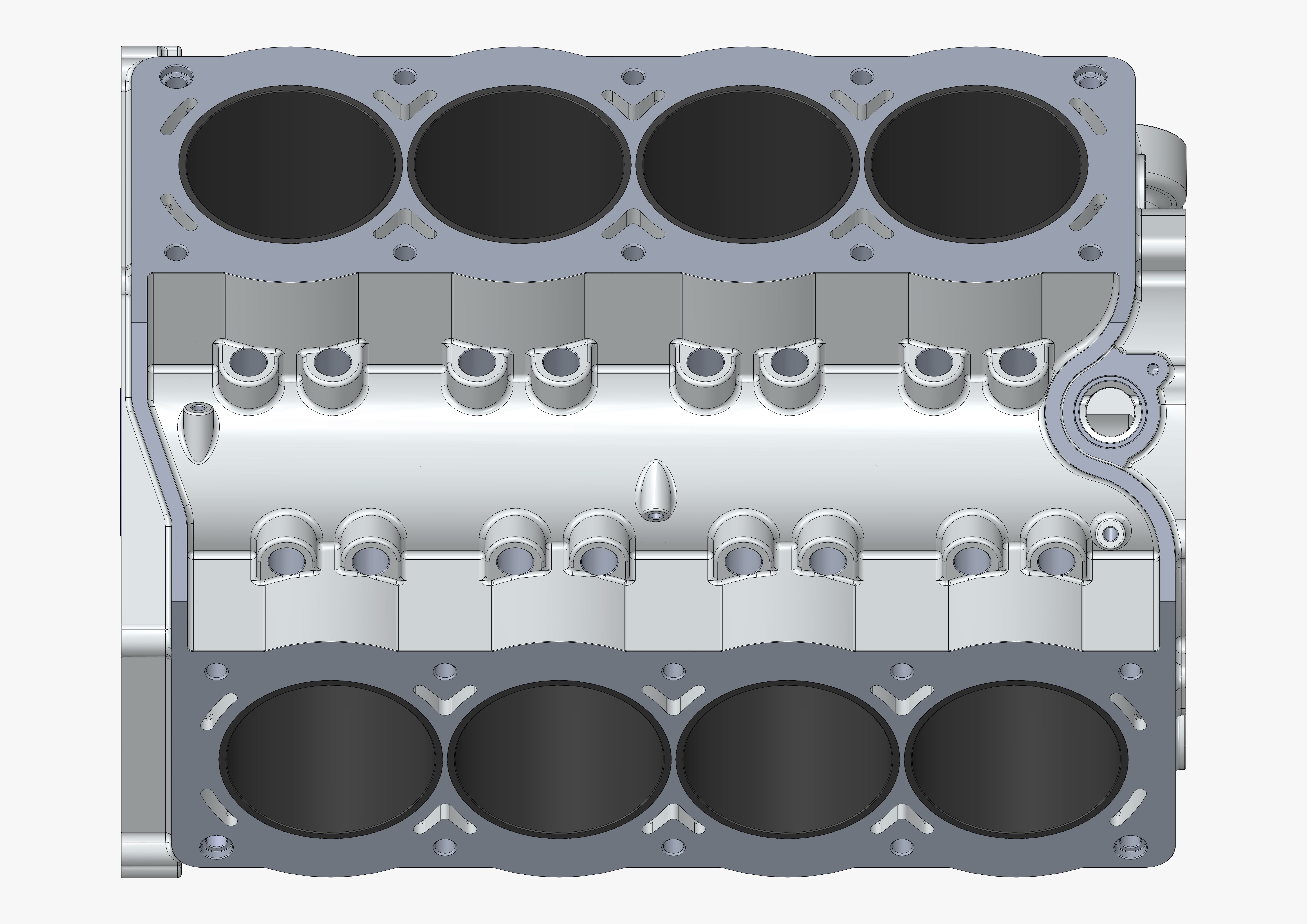 V8 Engine Block 3D model_53
